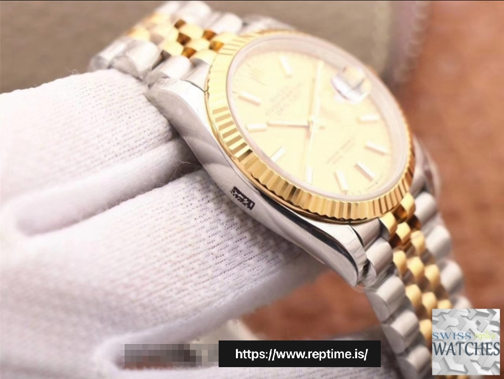 ROLEX DATEJUST CHAMPAGNE DIAL STAINLESS STEEL 36MM SWISS REPLICA m126233.0017 - Image 5