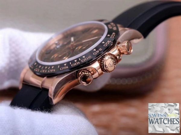 ROLEX DAYTONA BROWN DIAL WATERPROOF 40MM SWISS REPLICA m116515ln.0015 - Image 5