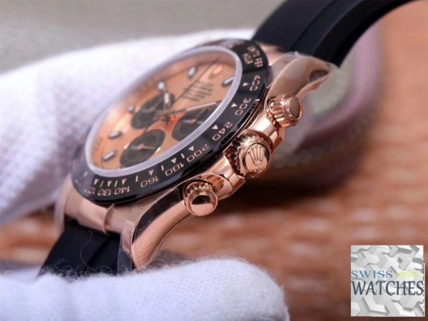 ROLEX DAYTONA PINK DIAL WATERPROOF 40MM SWISS REPLICA m116515ln.0021 - Image 5