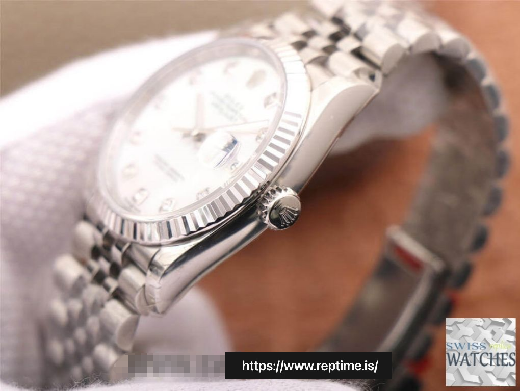 ROLEX DATEJUST PEARL DIAL STAINLESS STEEL 36MM SWISS REPLICA m126234.0019 - Image 5