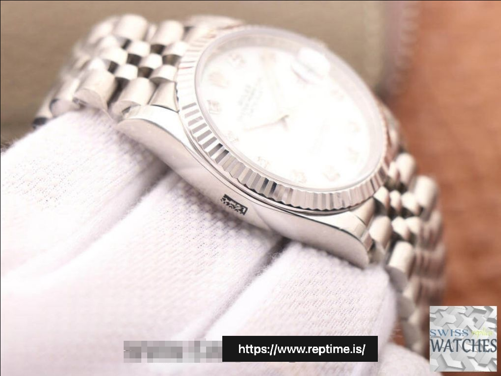 ROLEX DATEJUST PEARL DIAL STAINLESS STEEL 36MM SWISS REPLICA m126234.0019 - Image 6