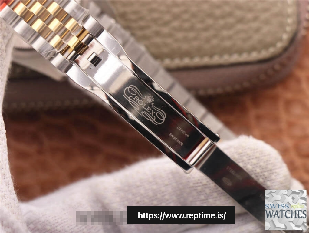 ROLEX DATEJUST BLACK DIAL 18K YELLOW GOLD 36MM SWISS REPLICA m126233.0021 - Image 7