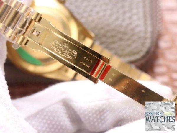 ROLEX DAY DATE WHITE DIAL YELLOW GOLD 40MM SWISS REPLICA m228348rbr.0005 - Image 7