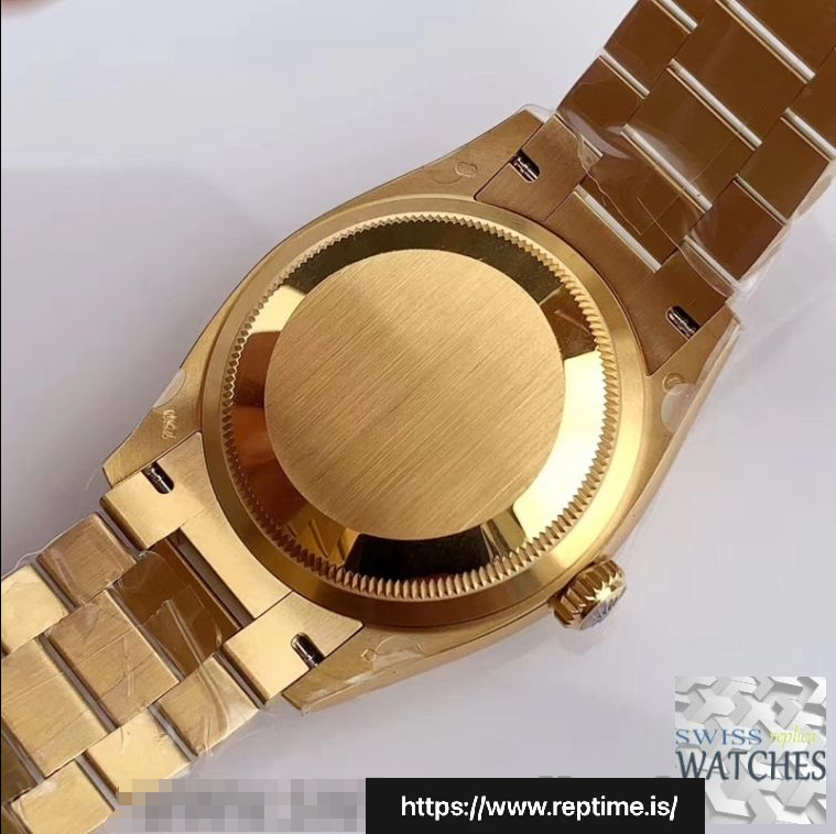 ROLEX DAY DATE GREEN DIAL 18K YELLOW GOLD 36MM SWISS REPLICA m128238.0069 - Image 7