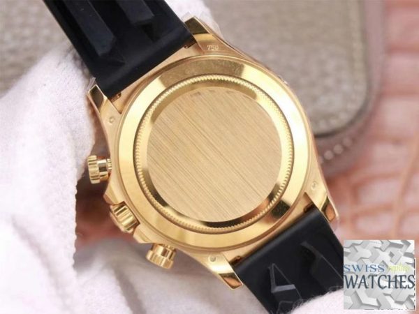 ROLEX DAYTONA BLACK DIAL WATERPROOF 40MM SWISS REPLICA m116518ln.0047 - Image 8