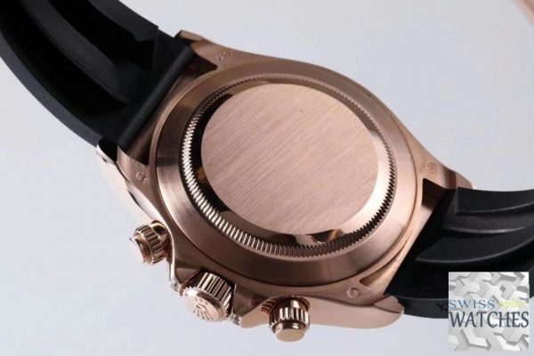 ROLEX DAYTONA BLACK DIAL WATERPROOF 40MM SWISS REPLICA 116595rbow.1 - Image 9