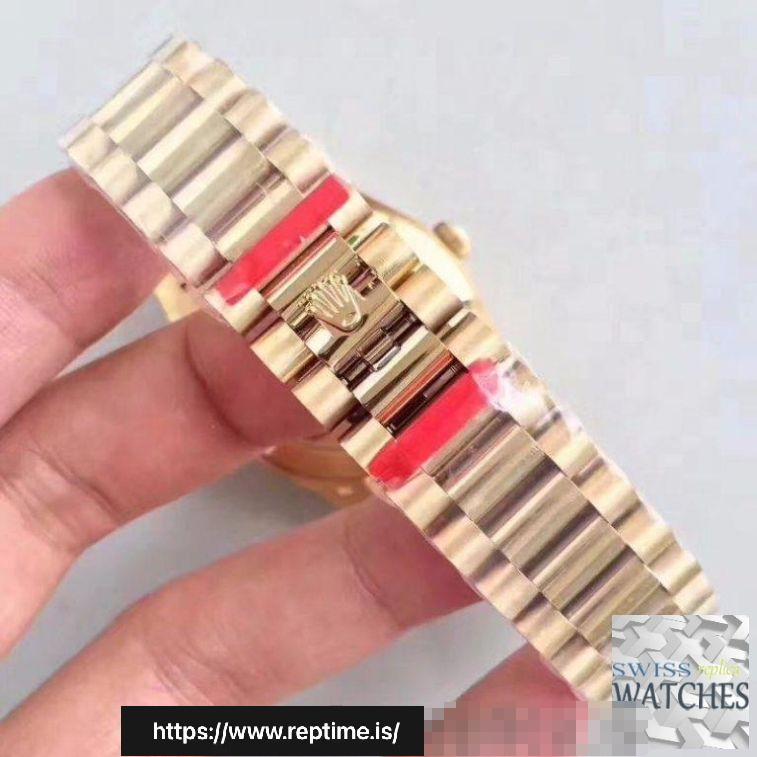 ROLEX DAY DATE GOLD DIAL 18K YELLOW GOLD 40MM SWISS REPLICA m228238.0003 - Image 9